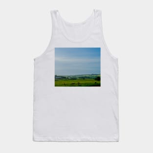 Farm with grazing cattle Tank Top